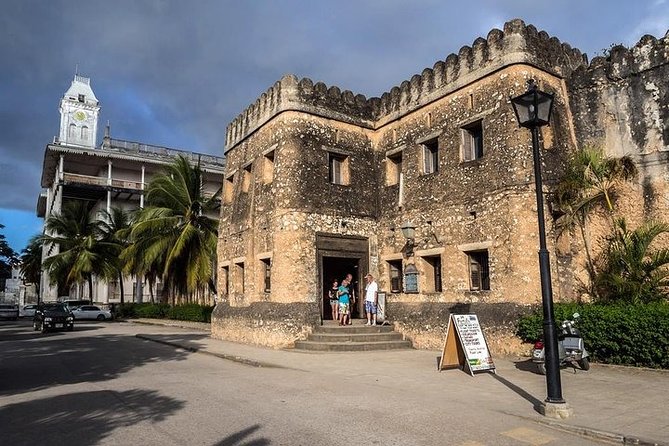Historic stone fortress and streets in Zanzibar's Stone Town